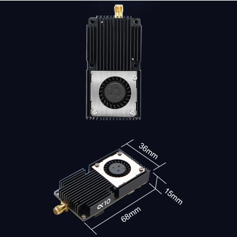 AKK Alpha10 10W 5.8GHz VTX 80 canaux FPV émetteur vidéo pour drone