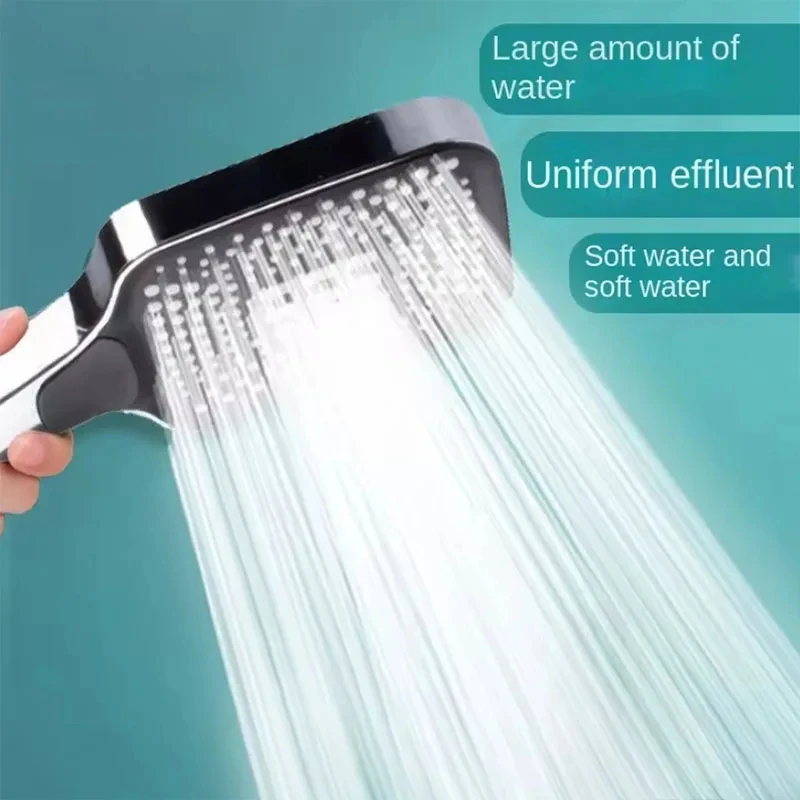Description Picture 2 of itemSupercharged showerhead faucet bathroom shower shower water heater handheld pressurized showerhead with 1.5m hose and bracket