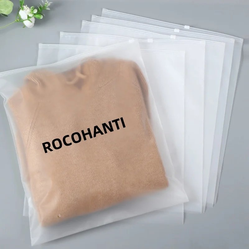 100pcs 의류 속옷 장난감에 대 한 서리로 덥은 지퍼 인감 지 플락 비닐 봉투 화장품 소매 포장 지퍼 잠금 가방 사용자 지정 로고 인쇄