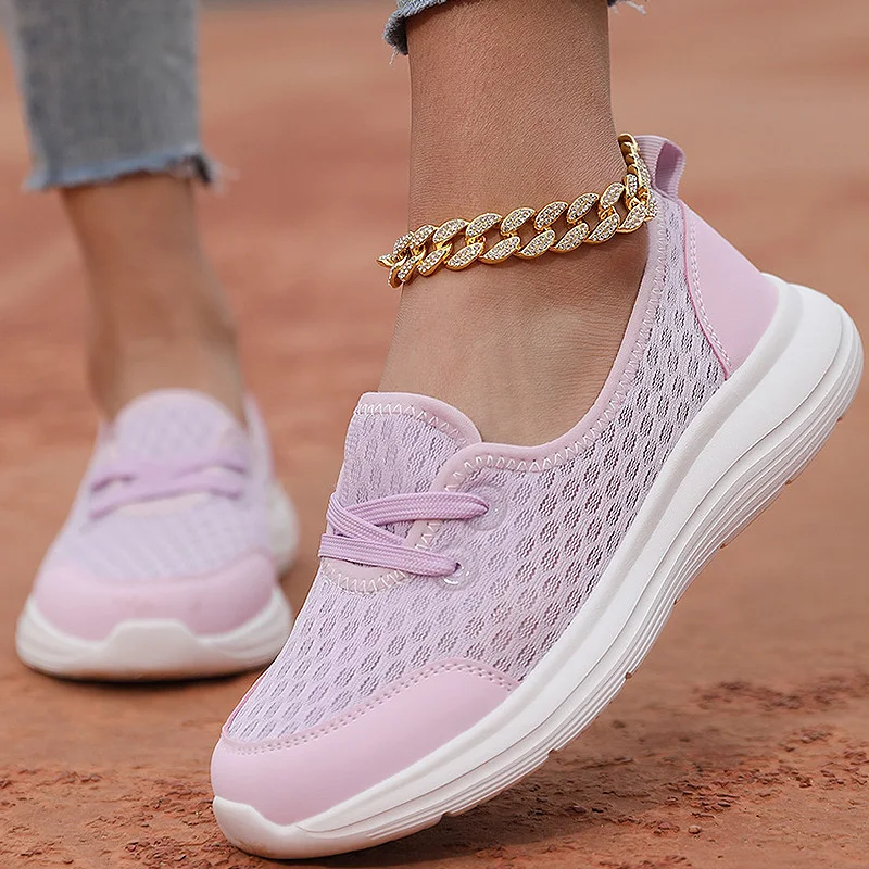 Women's Sneaker 2025 New Woman Shoes Lightweight Autumn Sneakers Mesh Casual Sports Zapatillas De Mujer White Footwear Women