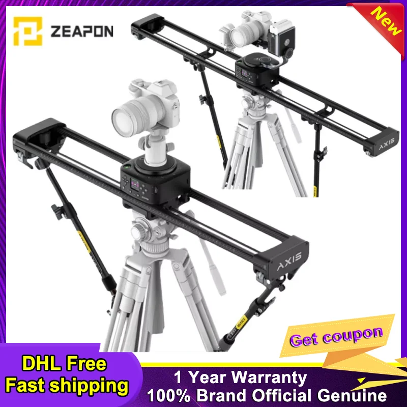 Zeapon AXIS 120Pro 80Pro 100Pro Carbon Fiber Camera Slider Multi-axis Motorized Electric Track for DSLR Camera pk Micro 3