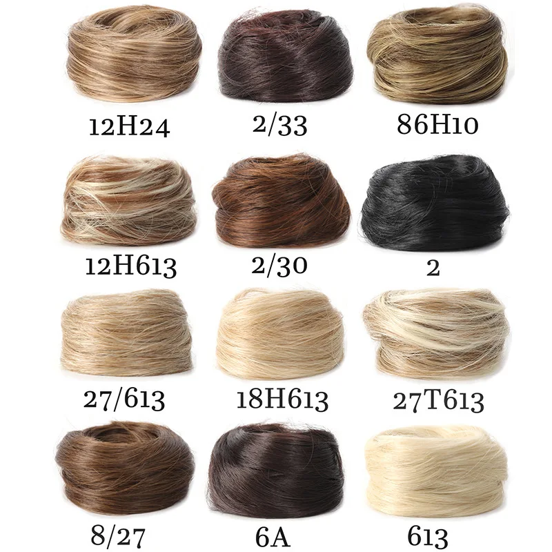 Synthetic Messy Curly Elastic Rubber Band Wave Chignon ponytail hair extensions Hair Fluffy Easy to Style Suitable