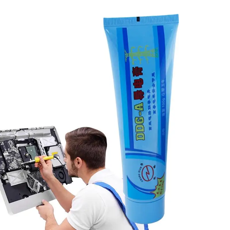 

Conductive Paste Electricity Compound Black High Resistance Temperature Grease Power Composite Anti-Corrosion car accessories