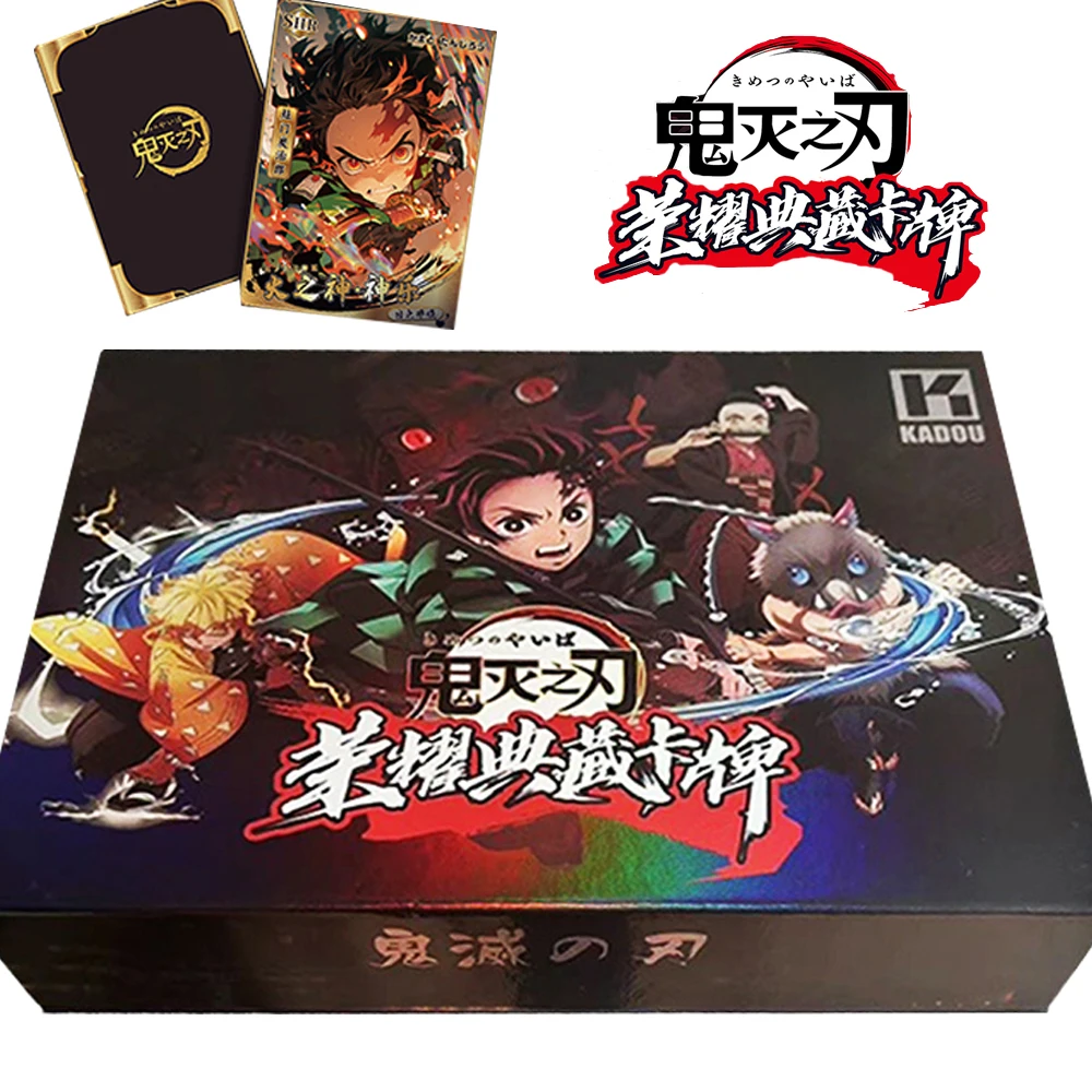 

Demon Slayer Cards For Children Japanese Anime Characters Kamado Tanjirou Agatsuma Zenitsu Rare Hidden Card Popular Gifts Toys