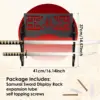 4 Tier Wood Hollow Support Lightsaber Storage Organizer Sword Stand Display for Collection Swords Lightsaber Storage Rack 6
