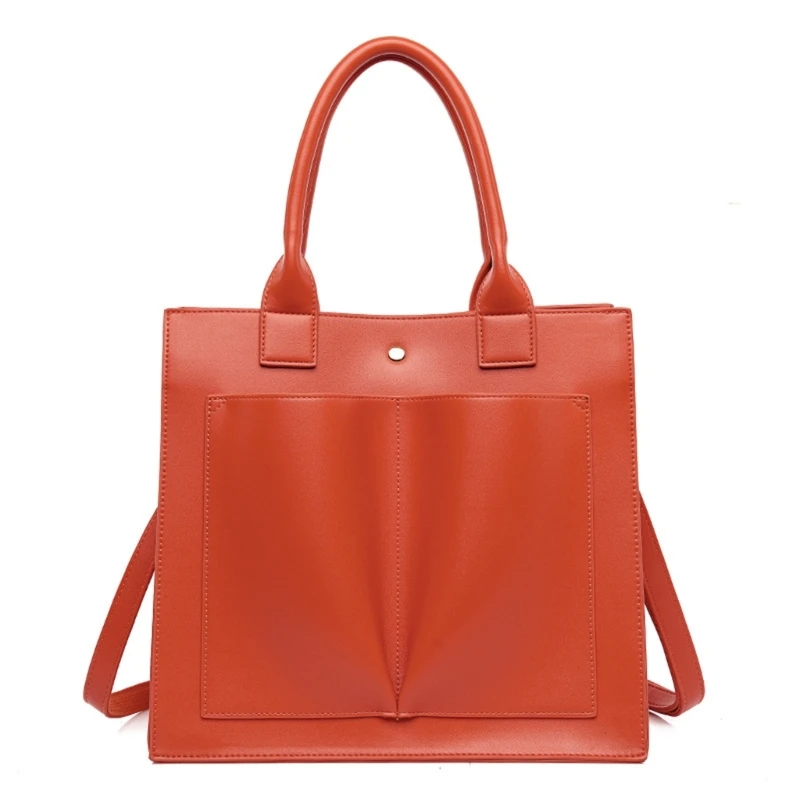 Women Handbags Retro Tote Bag Casual Shoulder Bags Soft PU Leather-Crossbody Bag