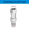 SS High Pressure Washer Swivel Joint 3/8 Inch Pressure Washer Hose Fittings 4500 PSI 360 Degree Rotation Connector Car Washing 5