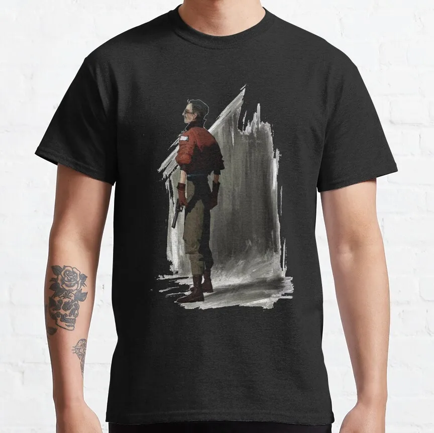 Silkdusk's Pure Cotton Kim-Kitsuragi Graphic Tee - Funny Short Sleeve Round Collar Shirt