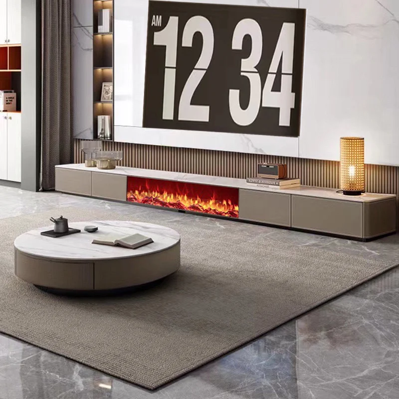 혁신적인 목재 TV 스탠드 장식품, 거실 보관, 유럽 TV 테이블 벽난로, 럭셔리 Muebles Para El Hogar 홈 가구