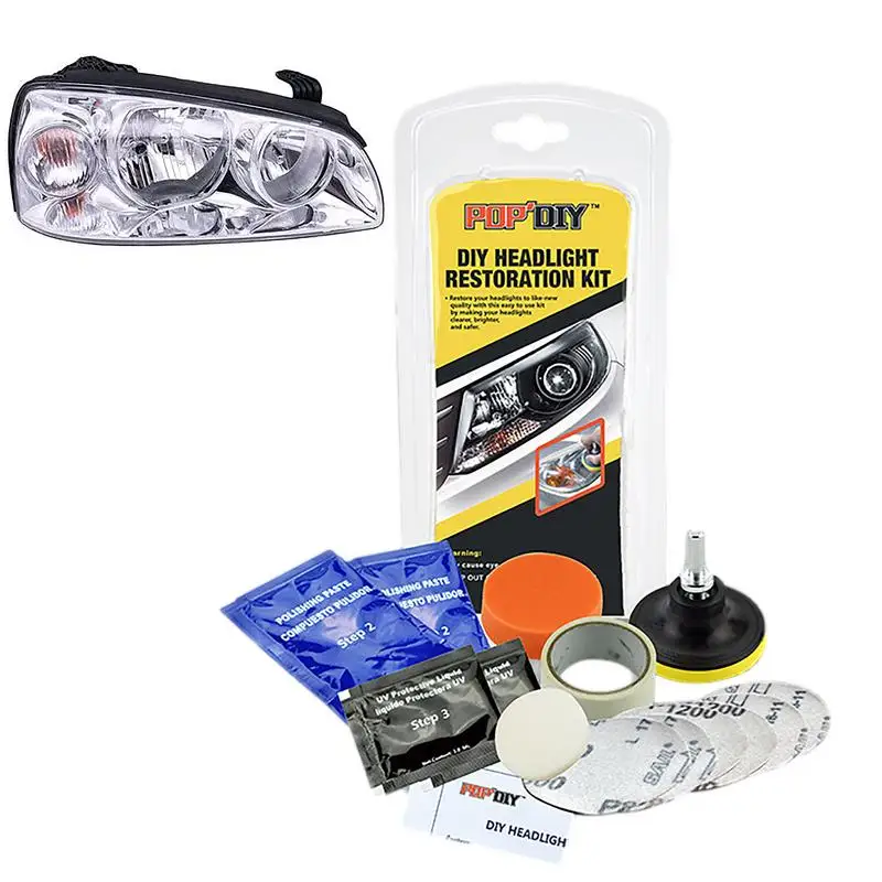 

Headlight Repair Fluid Kit Brightener Headlamp Repair Liquid Headlight Renewal Polish Maintenance Liquid Auto Accessories