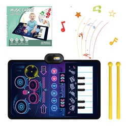 Toddler Musical Piano Dance Mat - Interactive Educational Floor Toy with Instrument Sounds (C with box)