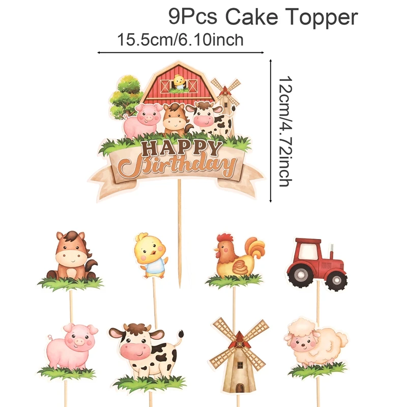 Dschungeltier Alles Gute zum Geburtstag Kuchendeckel Geburtstagstorte Dekorationen für Tierthema Dschungel Geburtstag Babyparty Partyzubehör – Detail 1