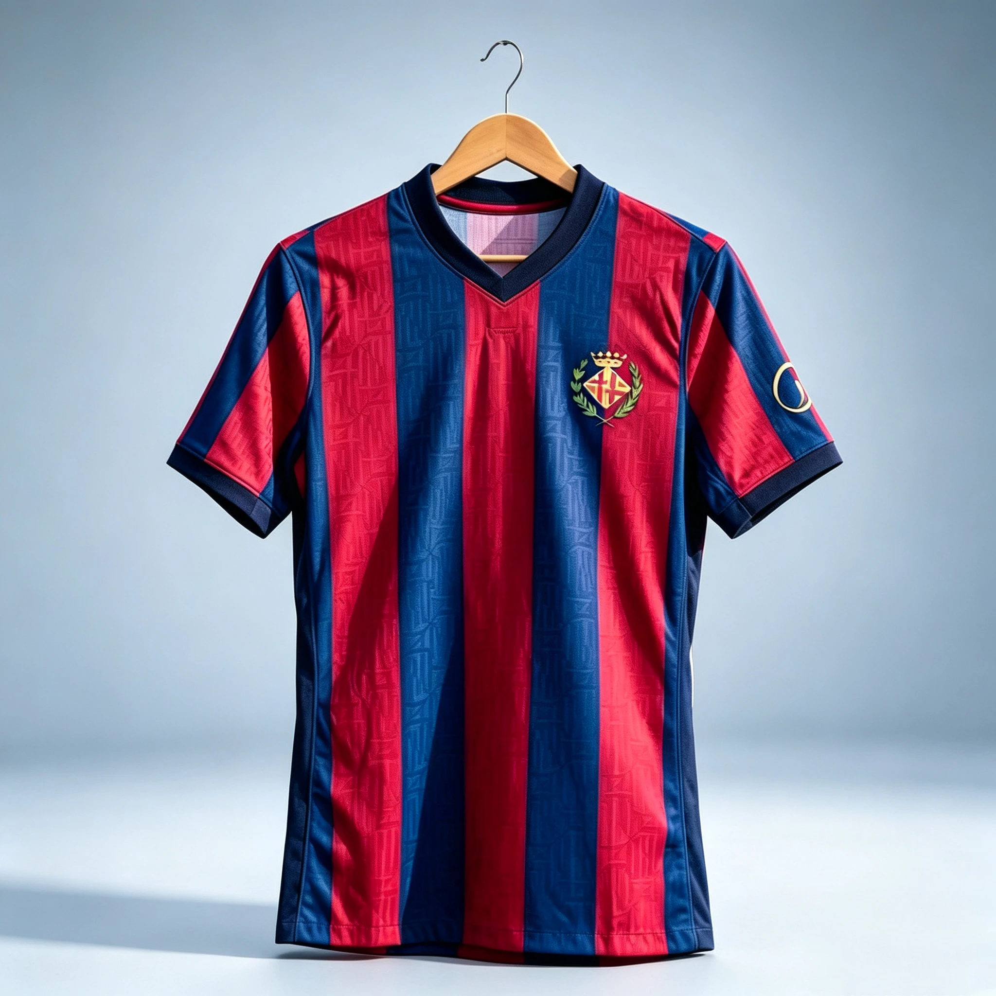 2027_28 Barcelona Retro Fußballtrikot, Sommer 3D-gedrucktes atmungsaktives schnelltrocknendes modisches T-Shirt für Familienkleidung