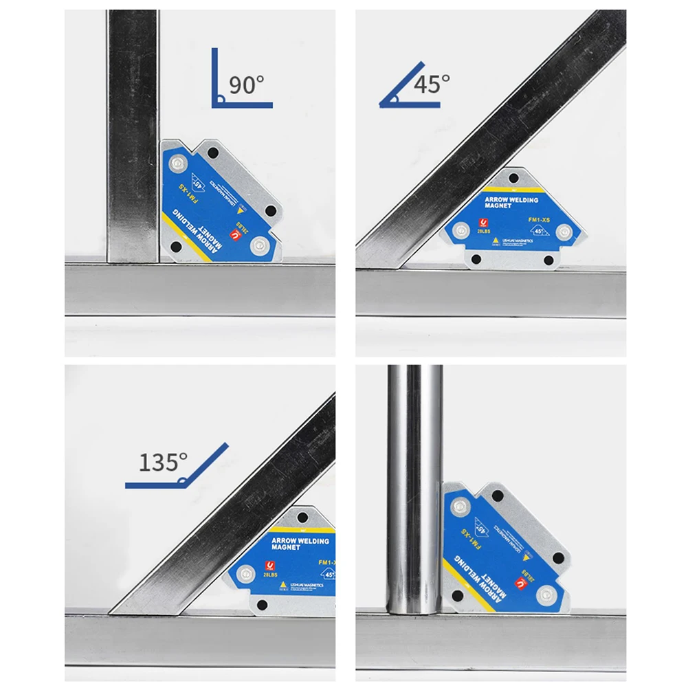 4pcs 28LBS Magnetic Welding Holders Multi-angle Solder Arrow Magnet Weld Fixer Positioner Ferrite Auxiliary Locator Tools