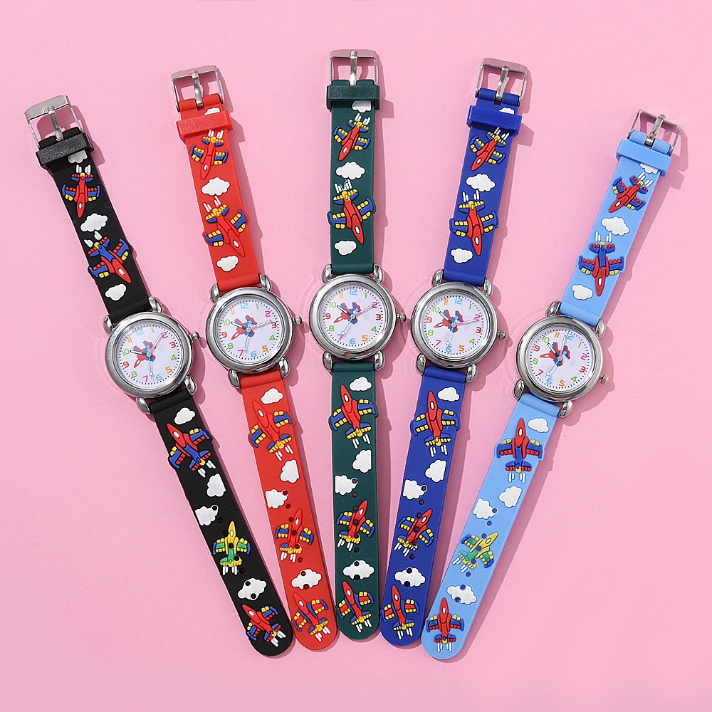 Kids watch Fashion Children Watches Silicone Quartz Wristwatch Birthday Gift Kid Girl Boy Study Time