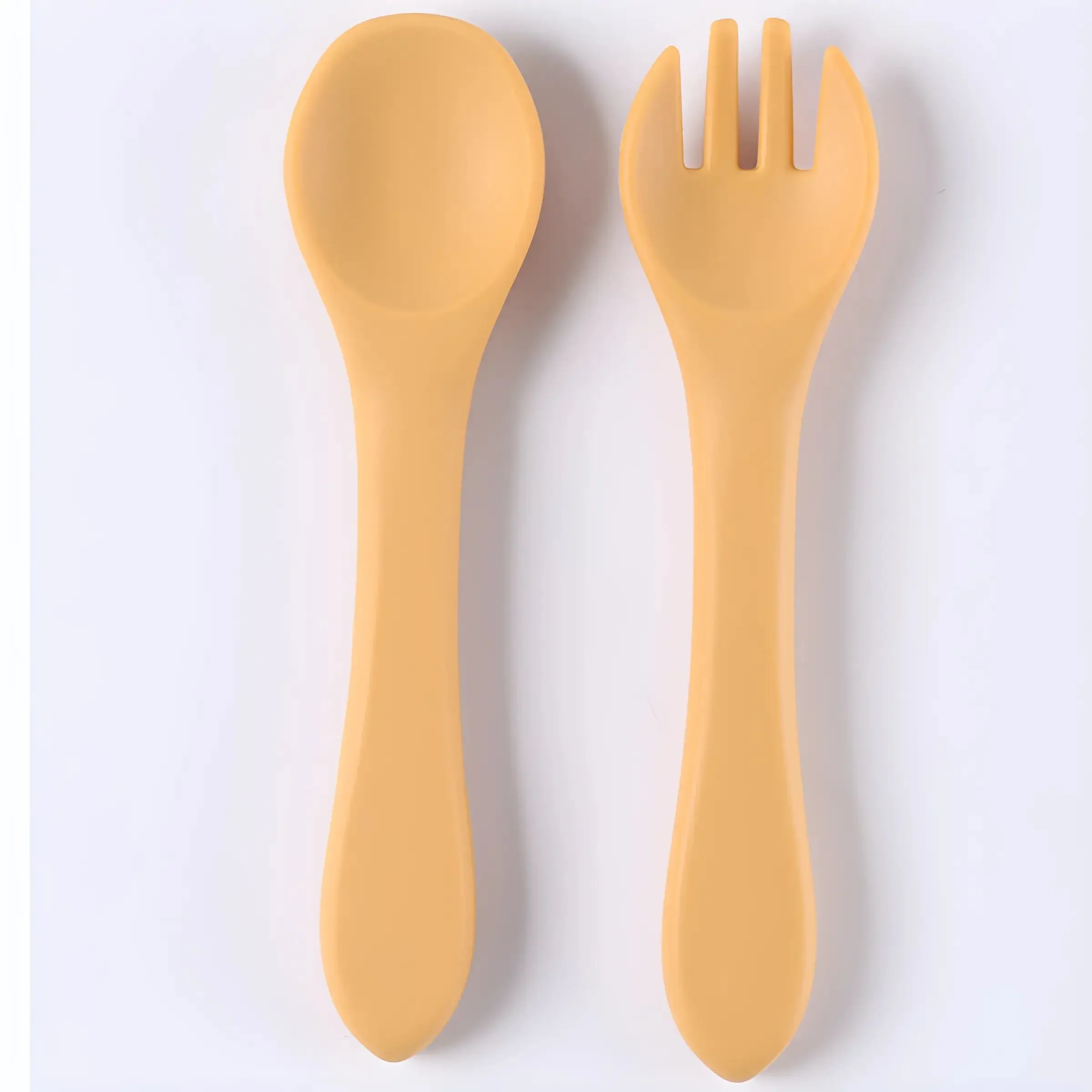 Children's tableware Complementary Soft Spoon Baby Spoon Baby Silicone Soft Feeding Water Small silicone feeding spoon silicone cutlery set learning spoons baby cutlery
