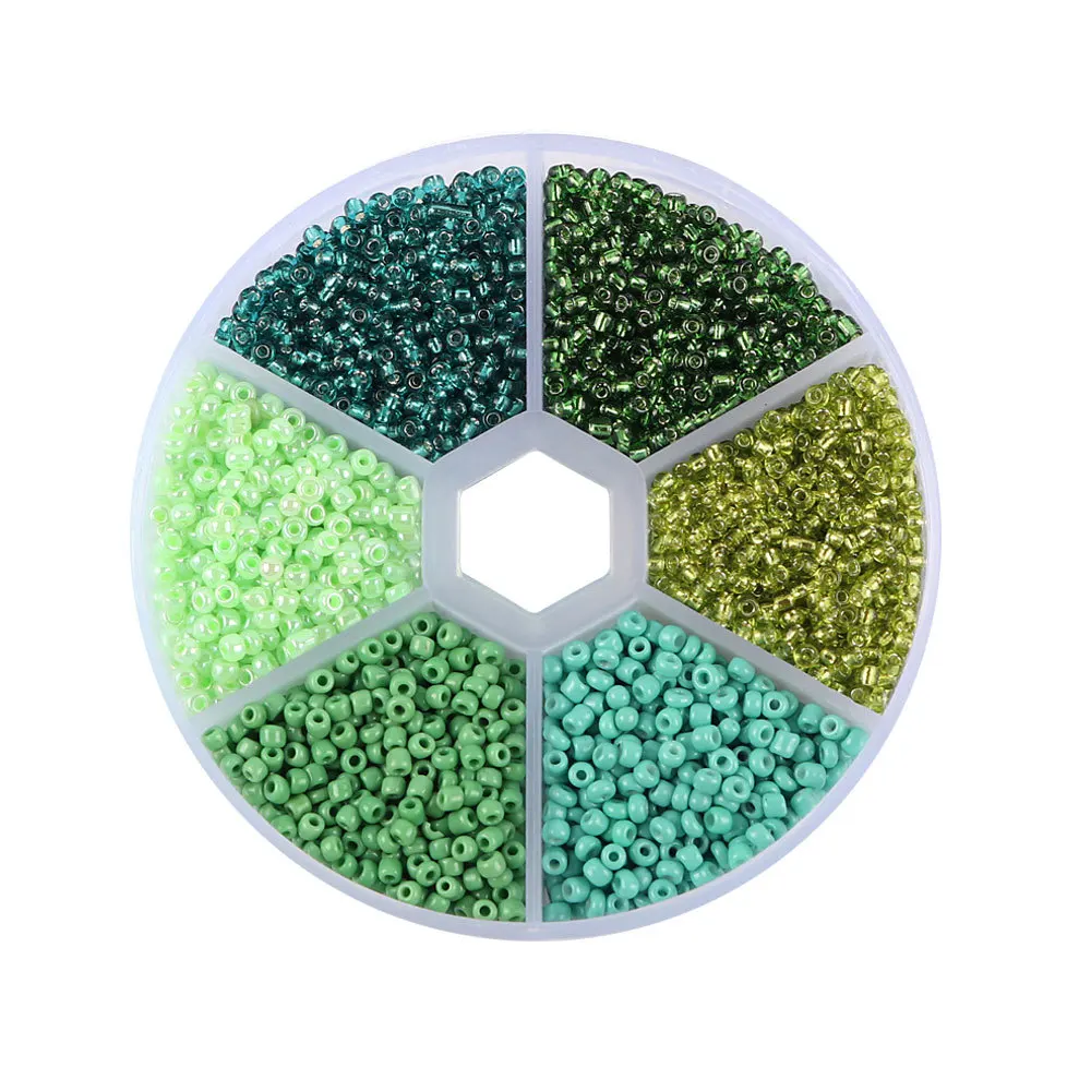 2mm Mix Type Glass Beads Spacer Bead For DIY  Garment Sewing Material  Women Jewelry Necklace Making  F0708