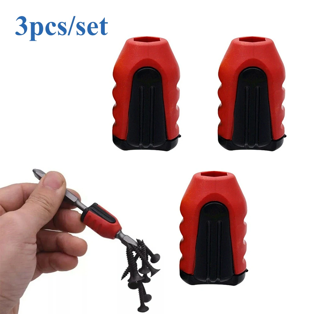 

3PCS Strong Magnetizer Drill Bit Magnetic Ring Magnet Screwdriver Bits Holder Strong Ring Demagnetization And Easy Adsorption