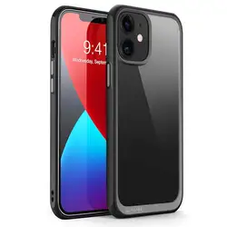 SUPCASE Premium Hybrid Protective Bumper Case with Clear Back Cover - Pc + tpu (Black)