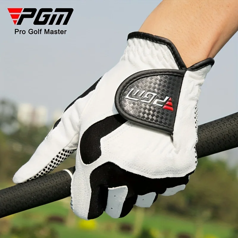 PGM Professional Golf Gloves Microfiber Cloth Fabric Breathable Non-Slip Gloves Club Swing Putting Training Gloves 6