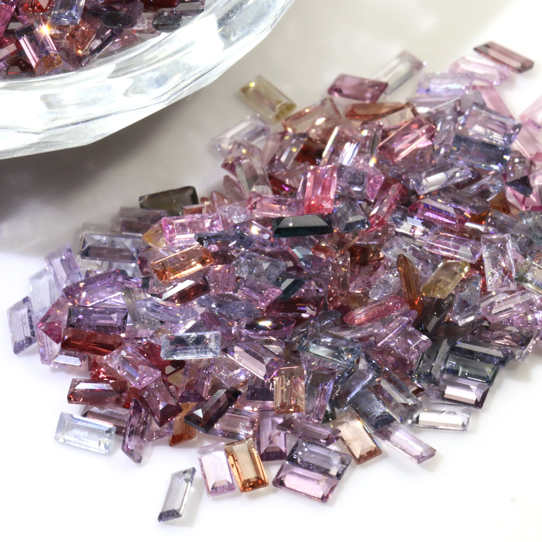 

Hot Sale Spinel Baguette Cut 2x3mm Natural Spinel Loose Gemstone Mixed Spinel for Jewelry Making