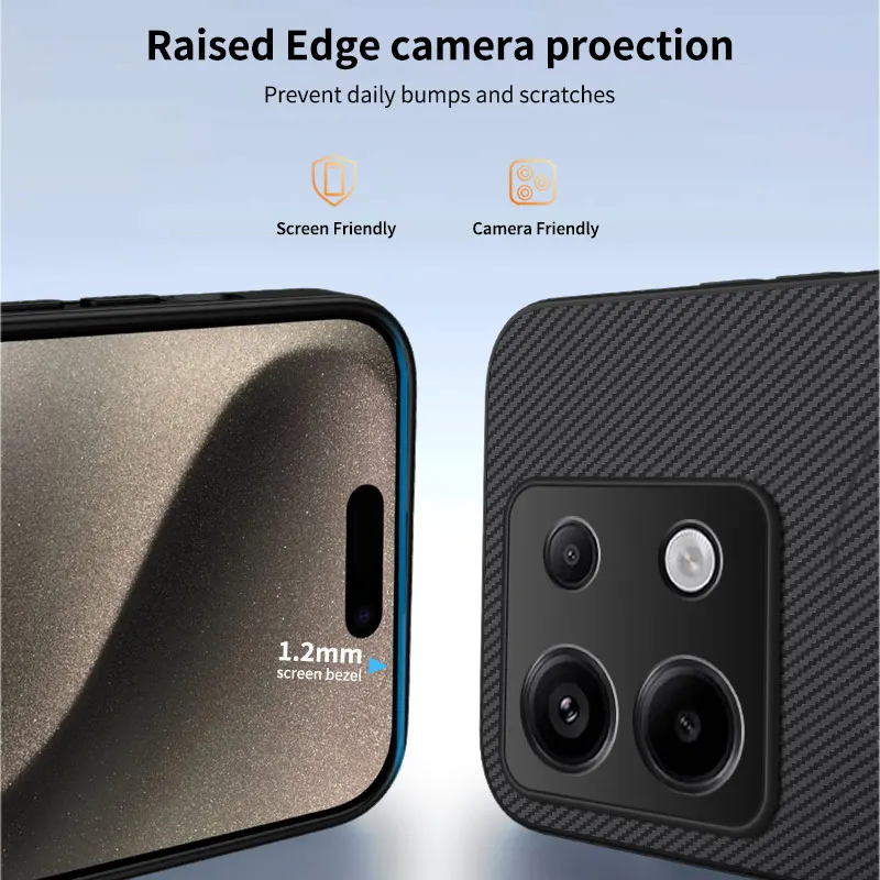 MagSafe Carbon Fiber Magnetic Phone Case - Solid Color Back Cover