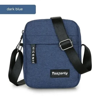 حقيبة كتف نايلون للرجال بلون سادة حقيبة كروس كاجوال وعصرية حقيبة ريترو أوروبية وأمريكية 2