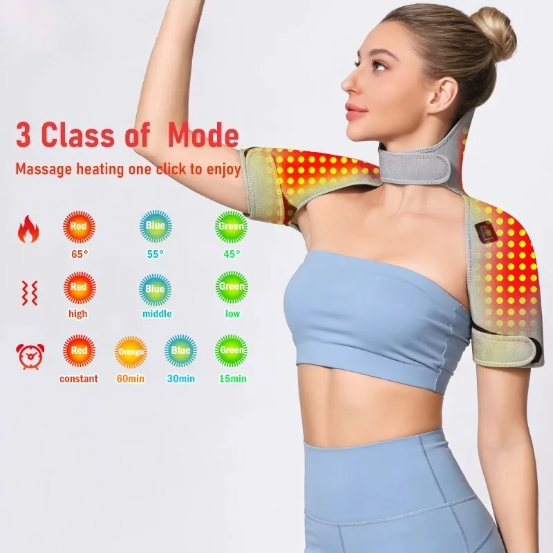 Infrared Heating Massage Shoulder and Neck Pain Relief Brace