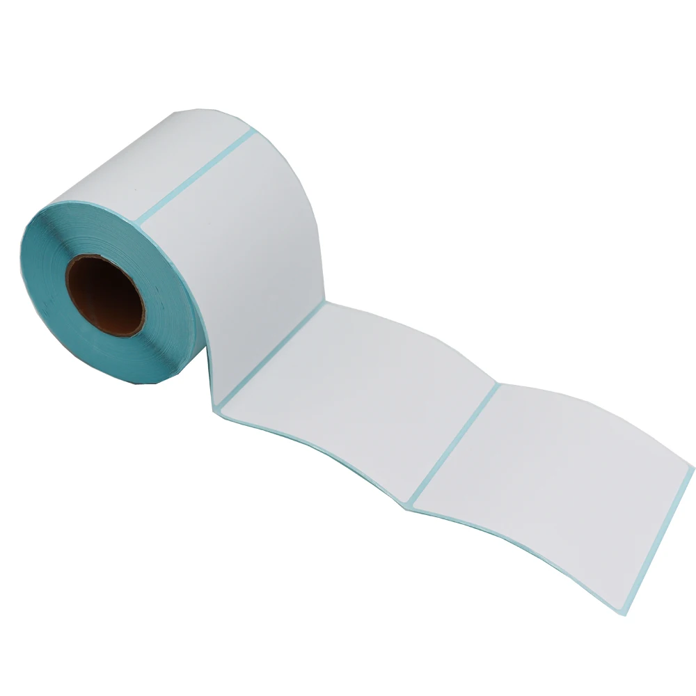 Wide Thermal Label Paper Roll - White Self-Adhesive Stickers