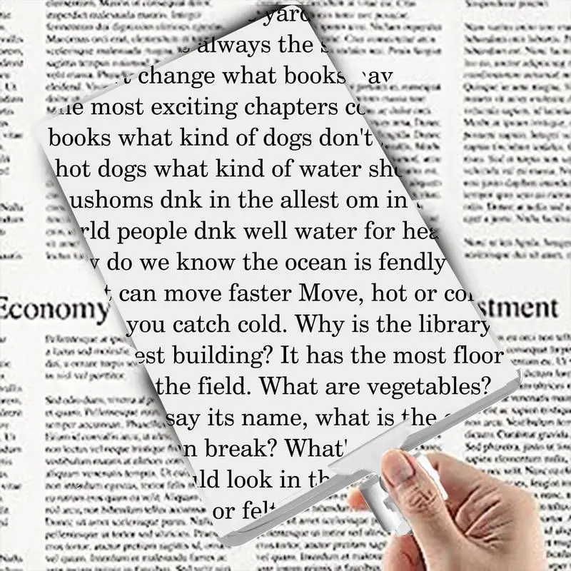 Reading Magnifier Hand-Free Magnify Glass Acrylic Material Full Book Page Magnifier For Full Book Page Sewing The Old 4
