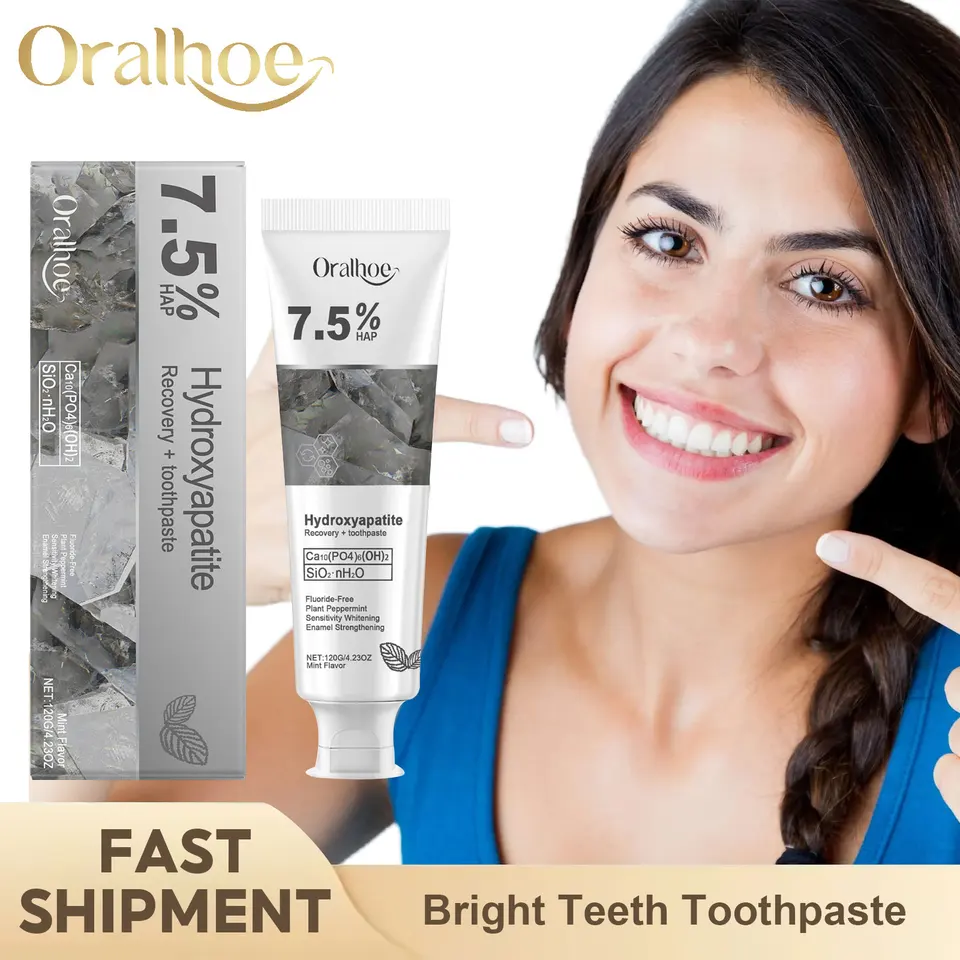 Lot De 2 Dentifrices Hydroxyapatite Sans Fluorure Pour La Réparation De