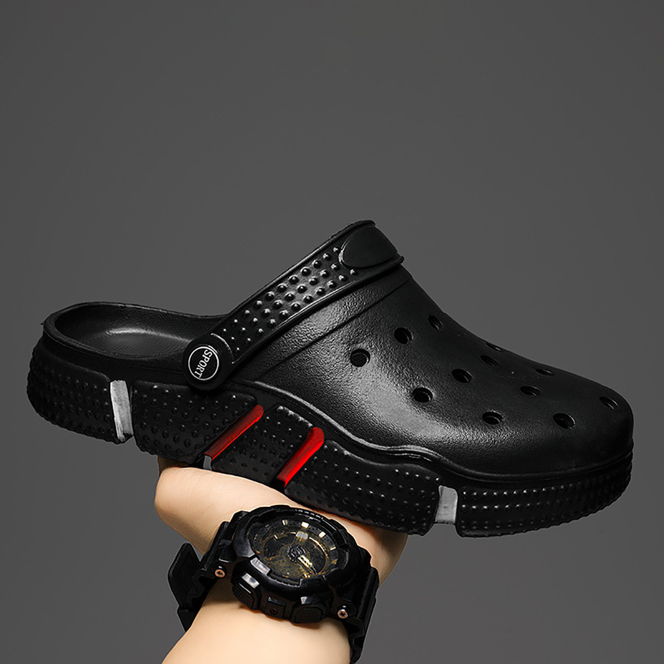 Women Slides Shoes Men's New Summer Thick-soled Non-slip Beach Sandals With Breathable Casual and Durable Slippers Garden Shoes