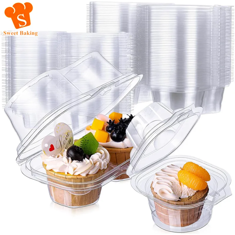 30PcsCavityCupcakeBoxesContainersStackableRegularCupcakeCarrierHolderHighTopping