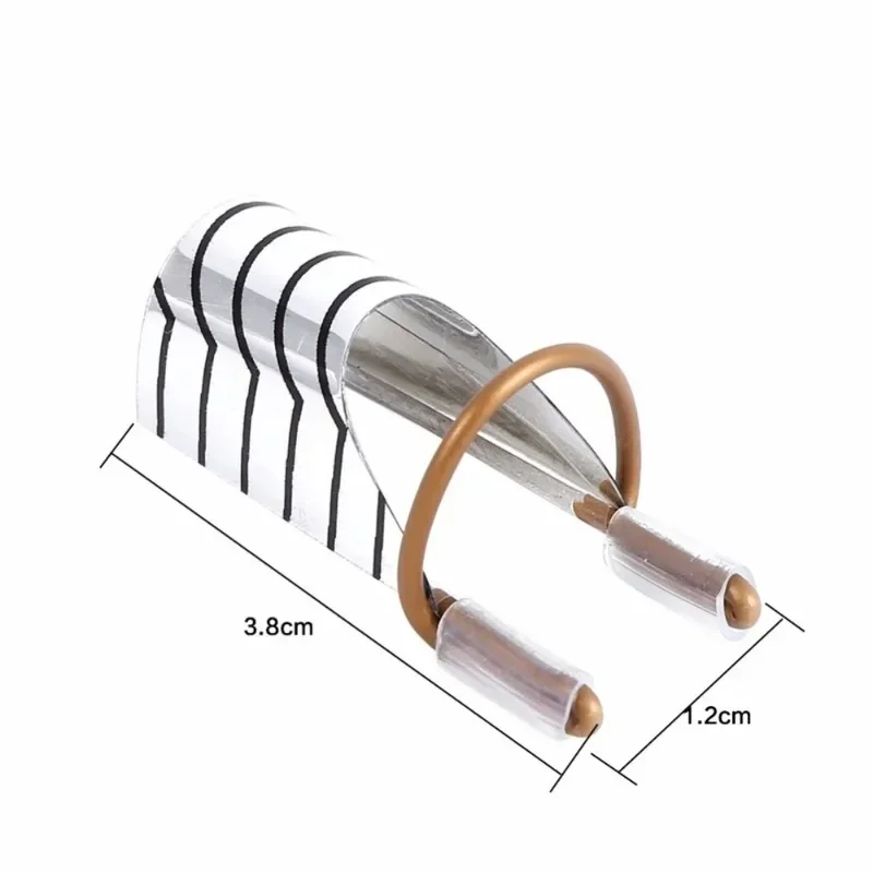 UV 젤 네일 폴리쉬, 아크릴 프렌치 팁 매니큐어 가이드 빌더 도구 키트용 재사용 가능 네일 익스텐션 폼, 10개
