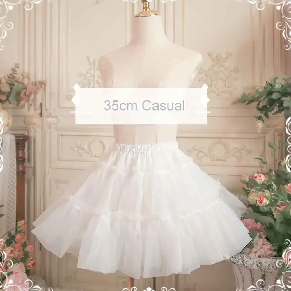 Mini A line Petticoat 35cm Organza Pettiskirt Short Underskirt mini skirt underskirt lining