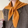 Winter Korea Knitted  Triangle Scarf Wool Warm Shawl Scarf Women Neck Protection Smallscarf Cashmere Scarf 1