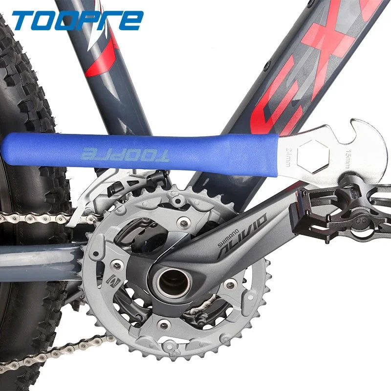 

TOOPRE TL-B31 Mountain Bike Pedal Removal and Installation Tool Lengthening Pedals Wrench Alloy Steel Bicycle Repair Tools