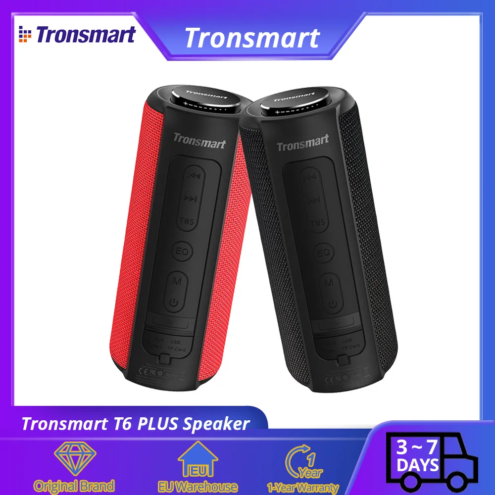 Tronsmart Altavoz Bluetooth 5,0 Element T6 Plus, portátil, con salida ...