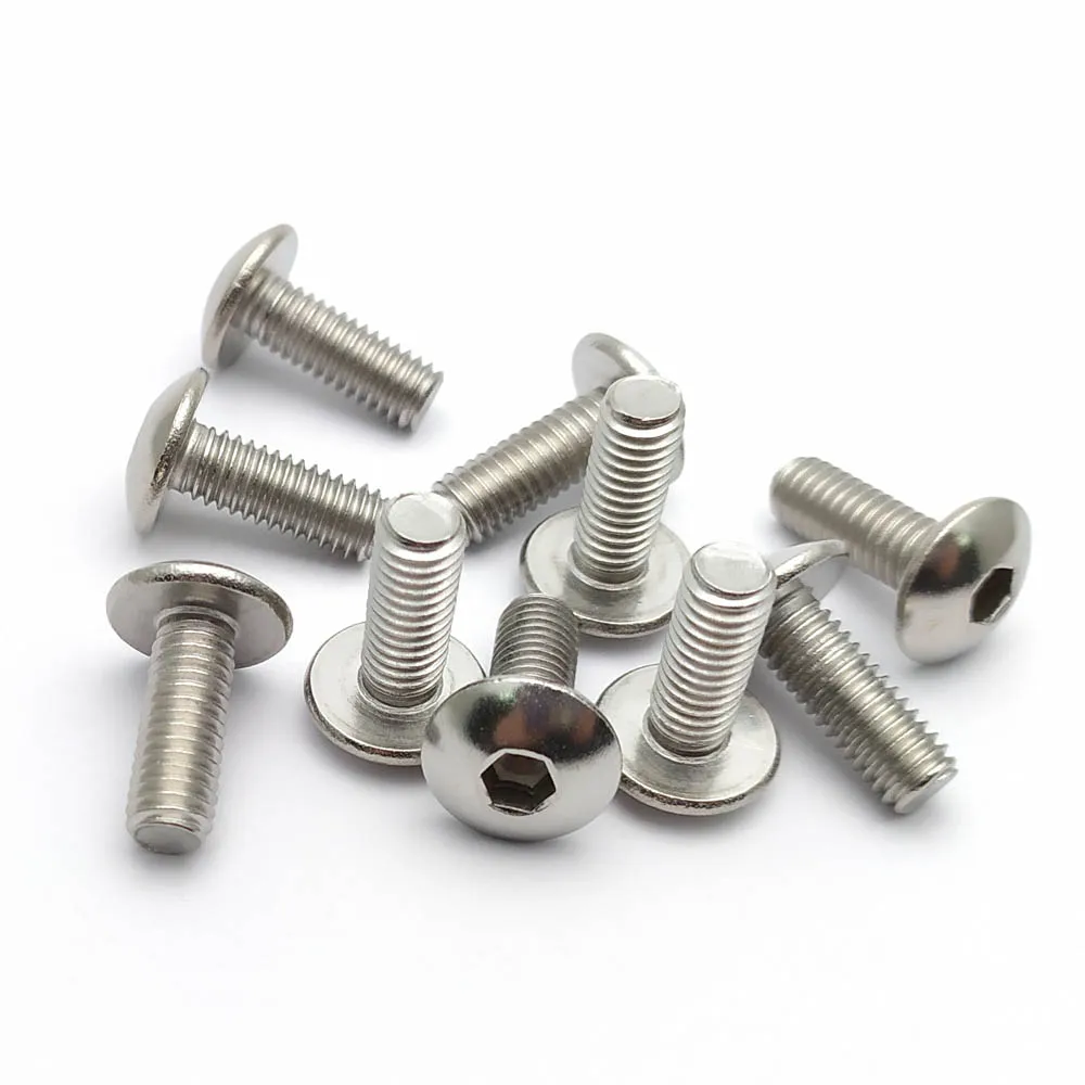 10 Set Plastic Cover Silver Stainless Steel Screw Bolt and U Type Clips with Nut M6 6mm M5 5mm for Motorcycle Scooter ATV Moped - Image 2