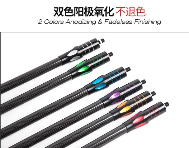 Archery Bow Stabilizer Set Topoint PR634 Stabilizer Side bar 10/12/15 Main Bar 18/24/27/30/34inch 3K Pure Carbon Fiber Archery recurve bow Balance Bar