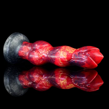 FAAK Huge Dildo Big Animal Dog Dildo With Suction Cup Sex Toys For Women Men Adult 18+ Lesbian Strap On Penis Silicone Butt Plug 4