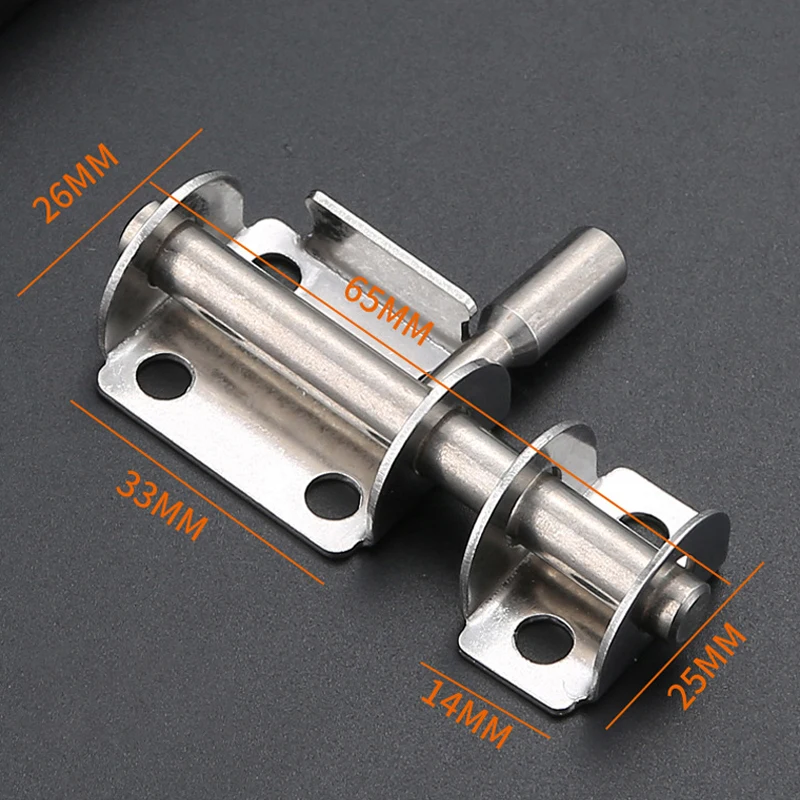 Description Picture 6 of itemStainless Steel Door Latch Solid Sliding Bolts Latch Hasp Home Hardware Gate Safety Toilet Door Lock