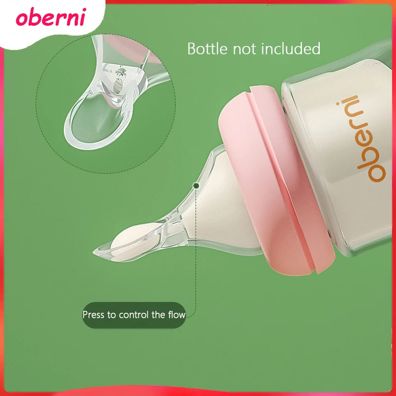 

Oberni newborn silicone spoon head / baby feeding spoon mouth / a bottle of dual-use bottle accessories