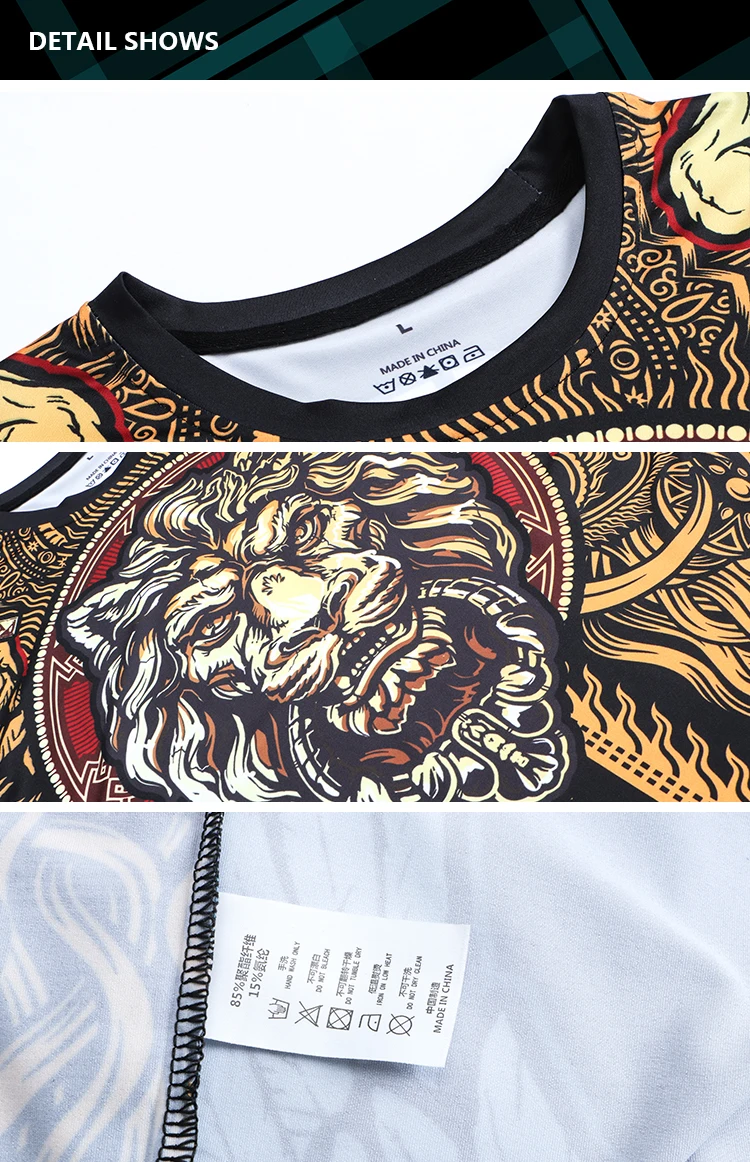 Hochwertiges Kompressionsshirt aus Polyestergewebe, kurze Ärmel, atmungsaktiv, geeignet für sportliche Aktivitäten – Detail 11