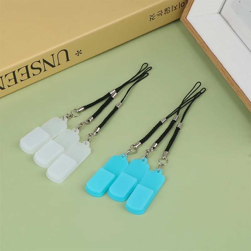 

3pcs U Disk Silicone Dustproof Cover Protective Case Portable USB Flash Drive Dust Caps with Lanyard U Disk Protective Sleeves