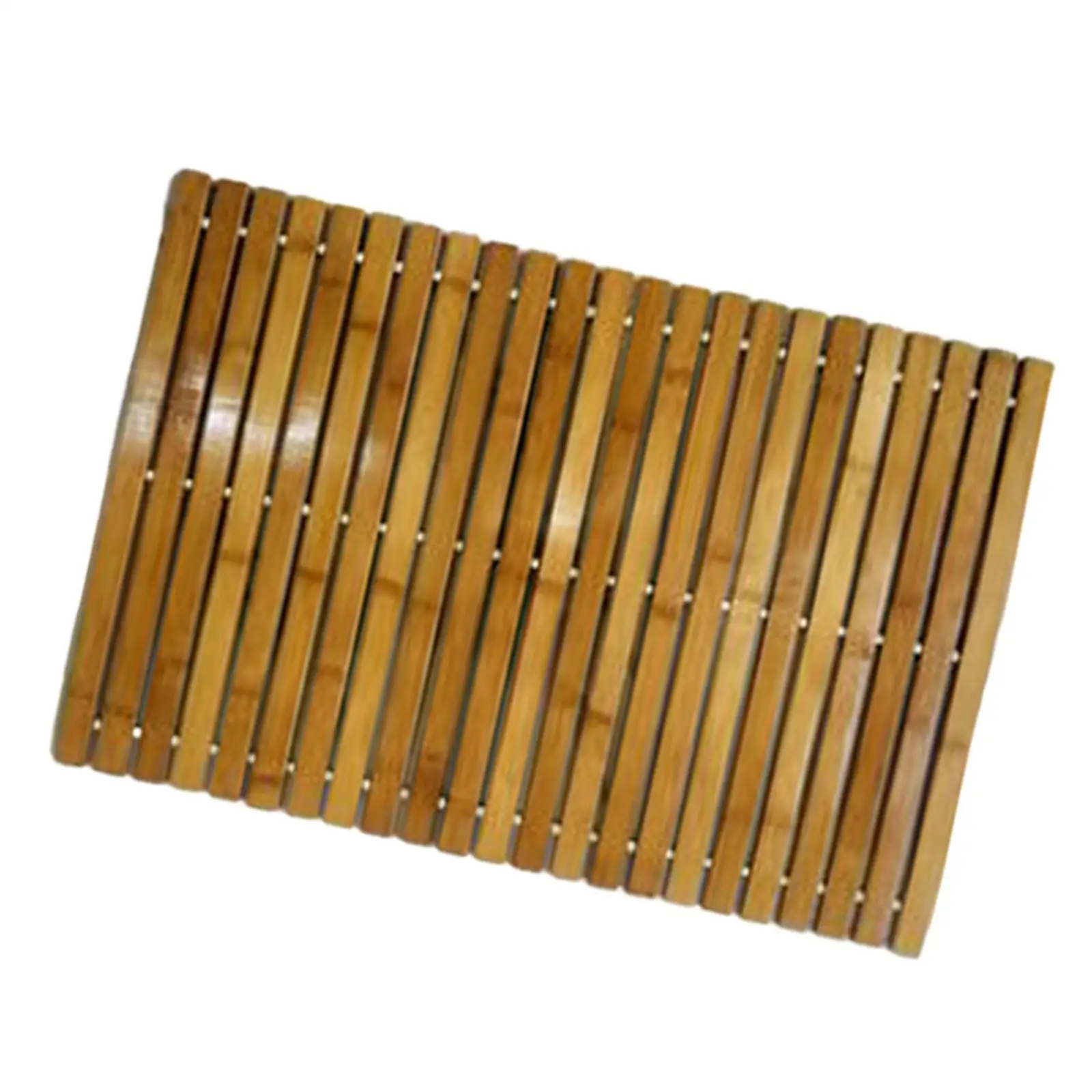 Natural Bamboo Wood Bath Mat Floor Mat Non Slip For Bathroom Doormat