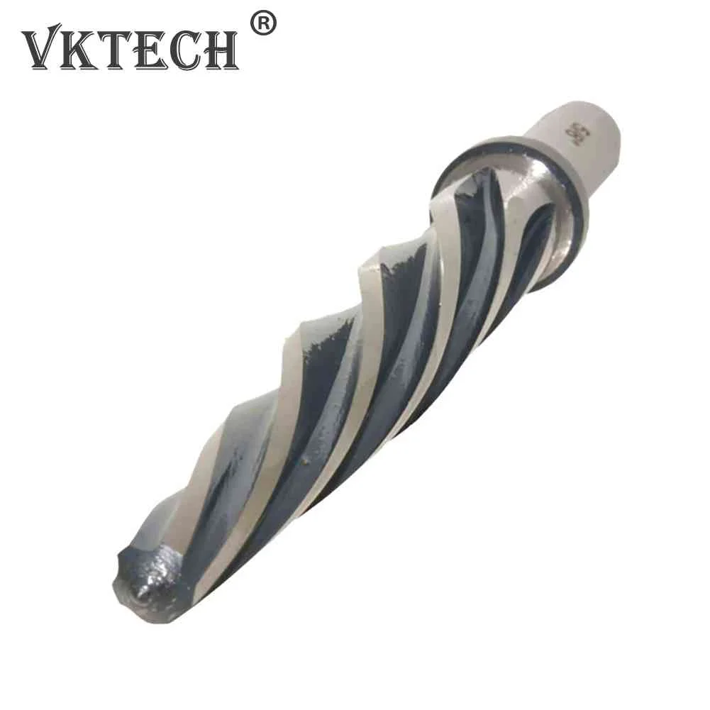 5/8 Inch Bridge Reamer 1/2 Inch Shank HSS Taper Bridge Reamer Bit High Speed Steel Spiral Flute Drill Bit for Metal Construction 5