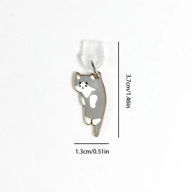 A cat phone dust plug suitable for iPhone for Samsung Type-C interface dust plug phone suspension accessories cute cat - Image 6