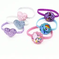 Charming Cartoon Hair Ties Set - Stylish Elastic Ponytail Holders (Style 1)