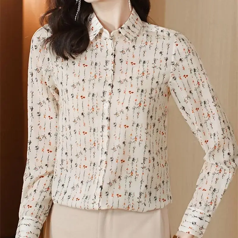 

Блузка Женская Офисная с длинным рукавом, 3XL, 2024, 6671